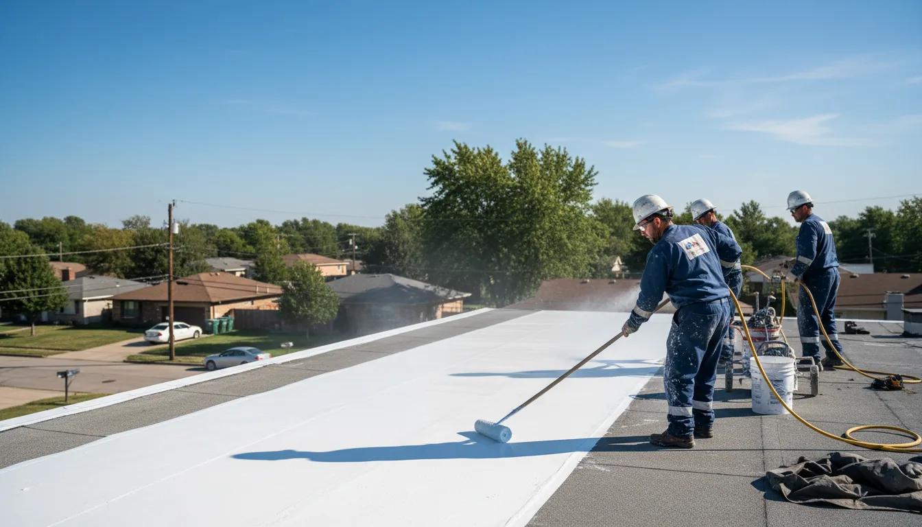 Commercial roof coating in Mansfield, PA near me